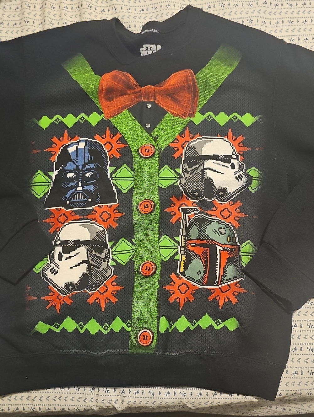 Star Wars Ugly Christmas   Sweatshirt Small Darth Vader